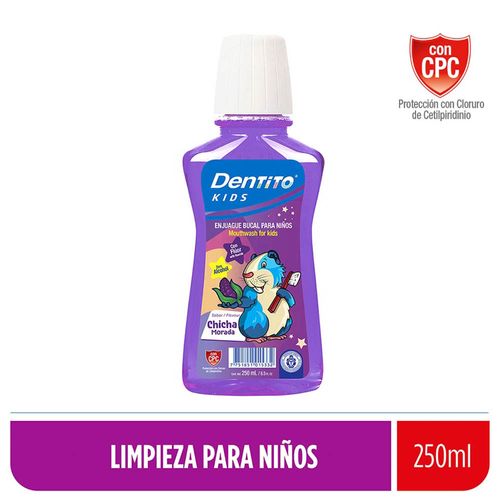 Enjuague Bucal Dentito Chicha Morada - Frasco 250 ML