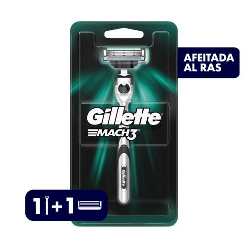 Máquina Para Afeitar Recargable Gillette Mach3 - 1 UN