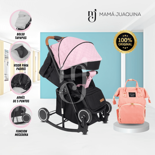 Coche Mecedora de Lujo «SIDNEY II» Rosa