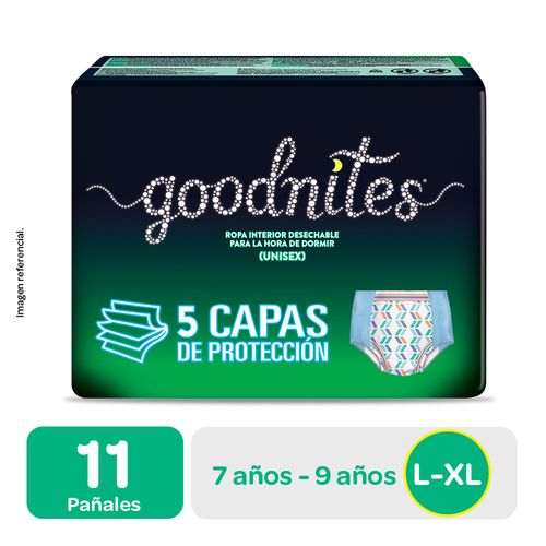 Ropa Interior Desechable  Goodnites Unisex  L/XL -  11  UN