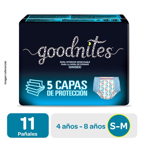 Ropa Interior Desechable  Goodnites Unisex S/M - 14 UN