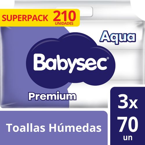 Toallas Húmedas Babysec Premium 99% Agua