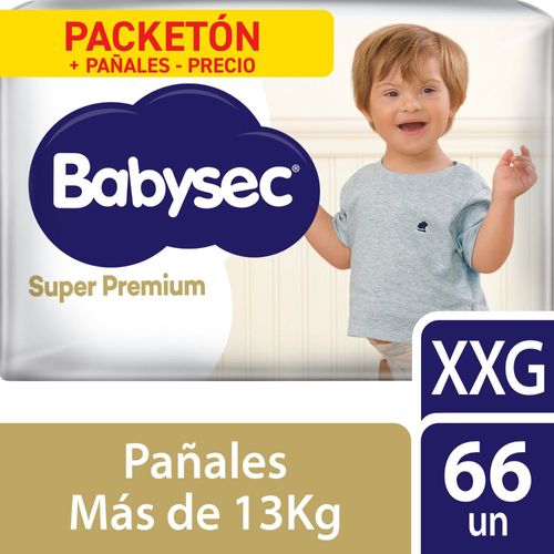 Pañal Babysec Súper Premium Talla XXG