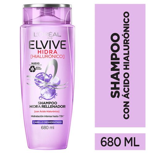 Shampoo Elvive Hidra Hialurónico para Cabello Deshidratado - Frasco 680 ML