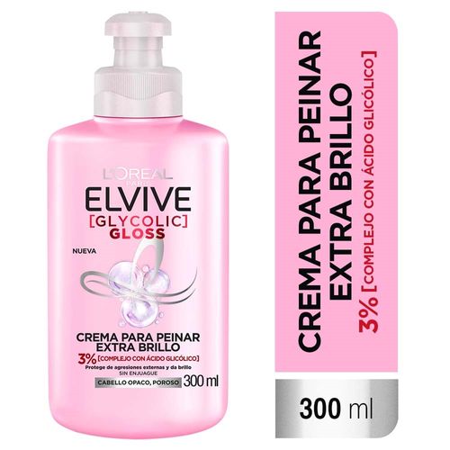 Crema para Peinar Elvive Glycolic Gloss Extra Brillo
