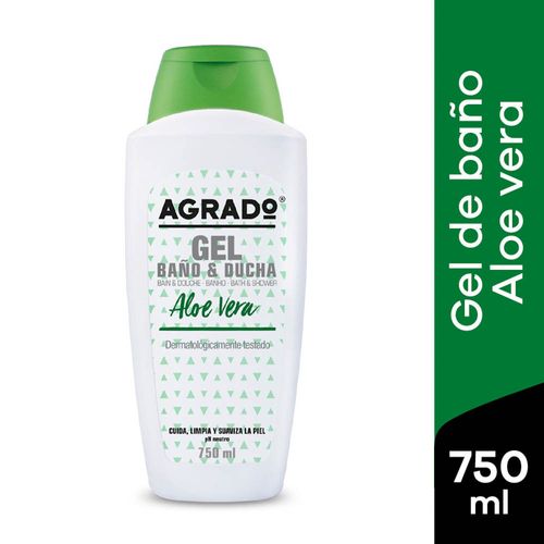 Gel de Baño & Ducha Agrado Aloe Vera - Frasco 750 ML