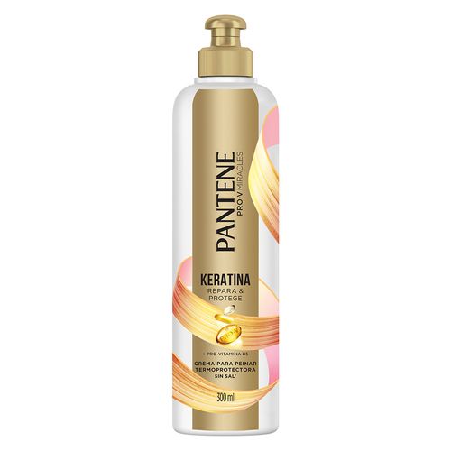 Crema para Peinar Pantene Keratina Termoprotectora sin Sal