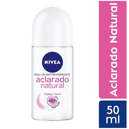 Antitranspirante Roll-on Nivea Aclarado Natural - Frasco 50 ML