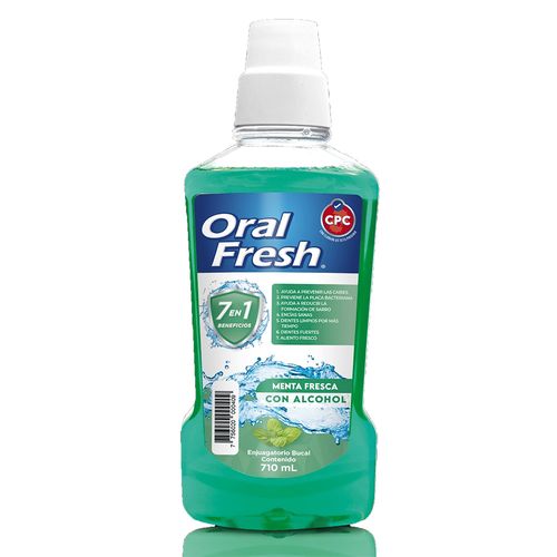 Enjuague Bucal Oral Fresh Menta Fresca 7en1 - Frasco 710 ML