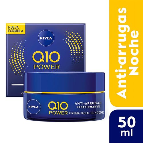 Crema De Noche Antiarrugas Q10 Nivea Visage - Pote 50 ML