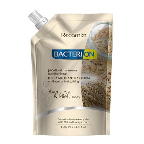 Jabón Líquido Bacterion Avena & Miel - Doypack 1000 ML