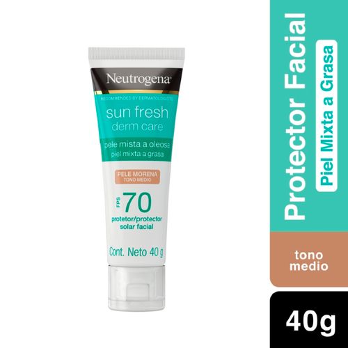 Protector Solar Facial Neutrogena Sun Fresh Tono Medio FPS70+