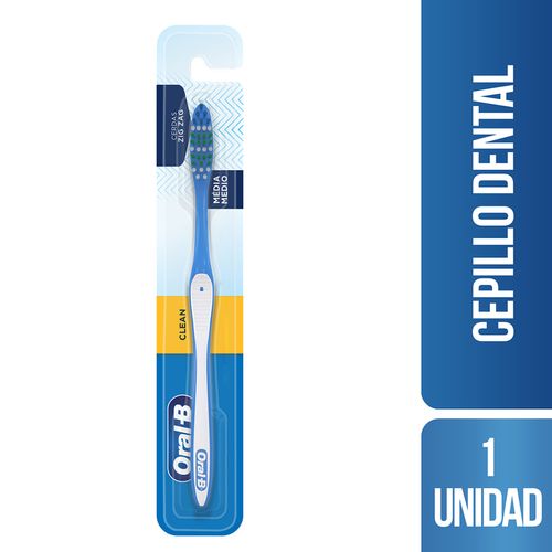 Cepillo de Dientes Oral-B Medio Clean 123 - Blíster 1 UN