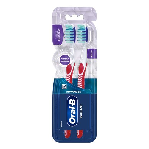 Cepillo Dental Oral-B Radiant Medio - Pack 2UN