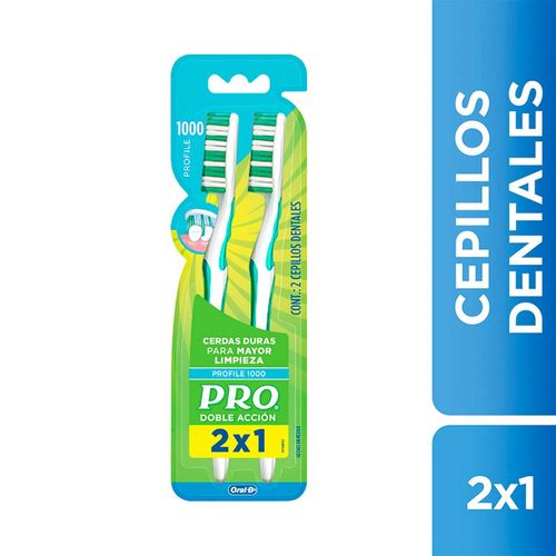 Cepillo Dental Doble Acción Pro - Pack 2 UN