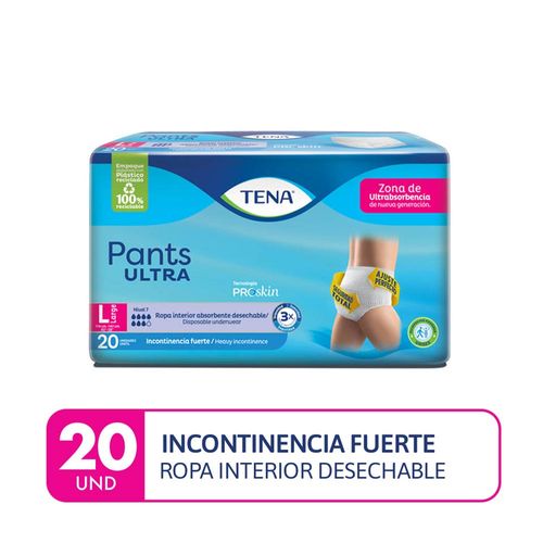 Ropa Interior Desechable Tena Pants Ultra Talla L