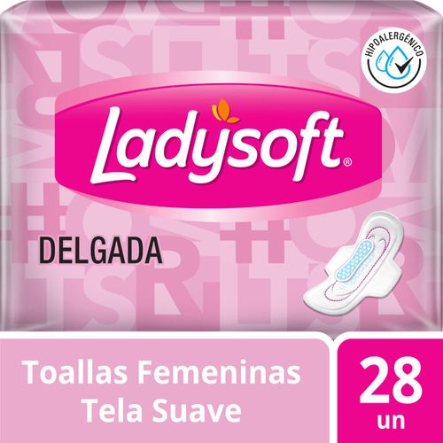 Toalla Femenina Ladysoft Delgada Tela Suave