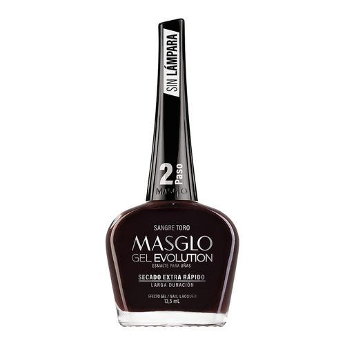 Esmalte de Uñas en Gel Masglo Sangre Toro - Frasco 13.5 ML