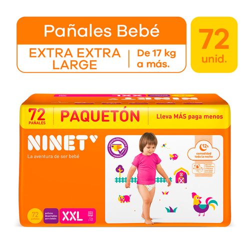 Pañales Ninet Bigpack Talla XXL