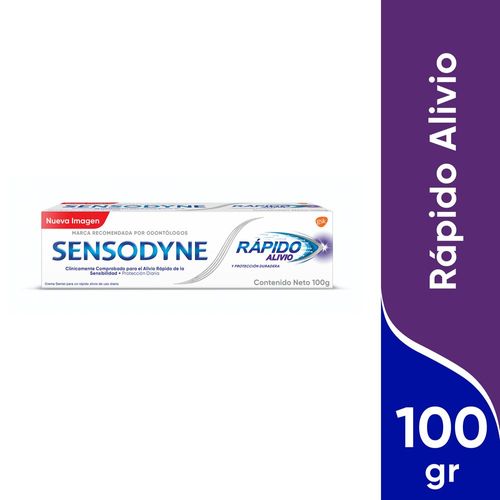 Crema Dental Rápido Alivio Sensodyne - Tubo 100 G