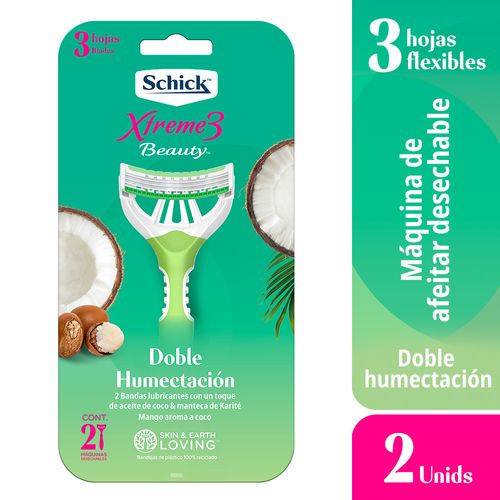 Máquina de Afeitar Femenina Schick Xtreme3 Doble Humectación