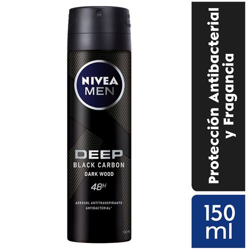 Antitranspirante en Spray Nivea Men Deep Dark Wood - Frasco 150 ML