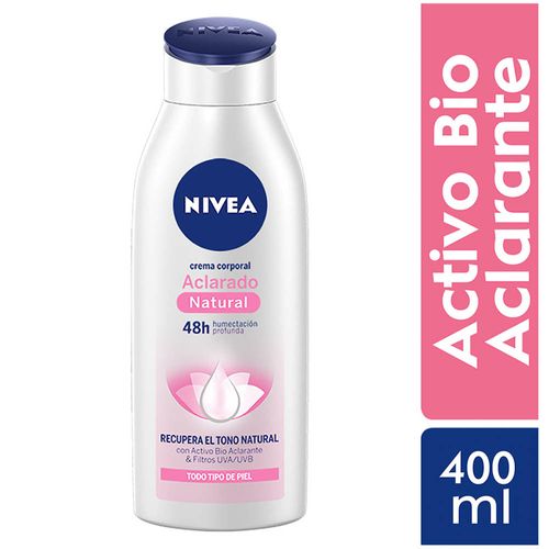 Crema Corporal Nivea Aclarado Natural - Frasco 400 ml