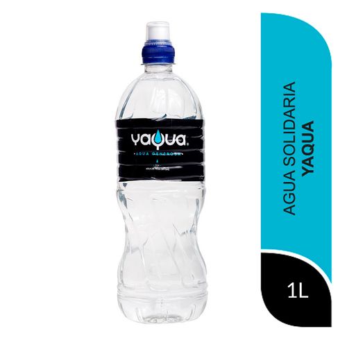 Agua sin Gas Yaqua - Botella 1 LT