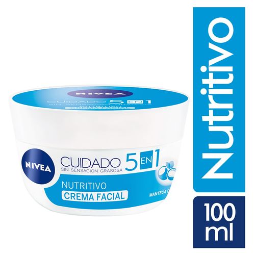 Crema Facial Cuidado Nutrición e Hidratación Nivea - Pote 100 ML
