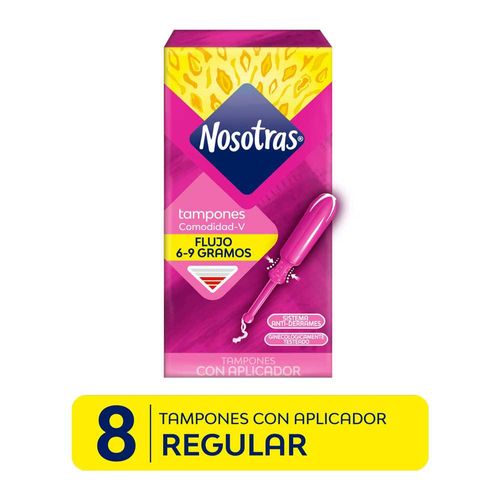 Tampones Nosotras Regular Con Aplicador - Caja 8 UN