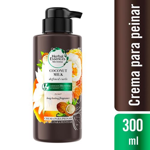 Crema para Peinar Herbal Essences Coconut Milk - Frasco 300 ML