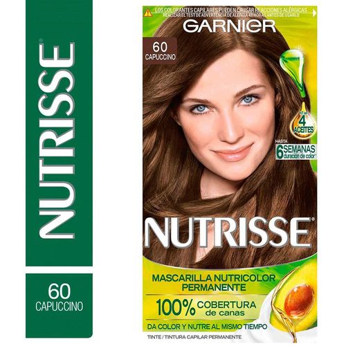 Tinte para Cabello Garnier Nutrisse Tono 60 Capuccino - Kit 1 UN