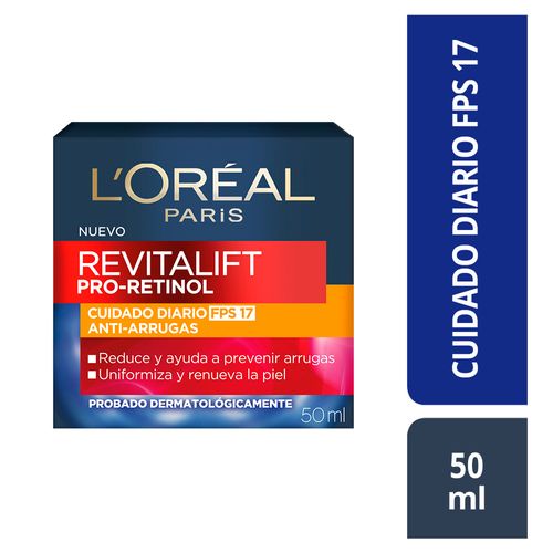 Crema de Día L'Oreal Paris Revitalift Pro-Retinol FPS 17