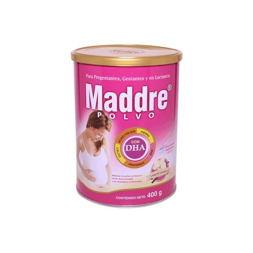 Maddre DHA Sabor Vainilla - Lata 400 G