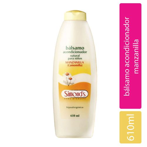 Acondicionador Bálsamo para Niños Simond's Baby Manzanilla Hipoalergénico - Frasco 610 ML