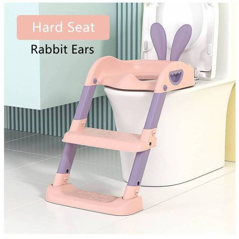 Asiento-Bacin-para-Bebe-con-Escalera-Inodoro-Plegable-Rosado