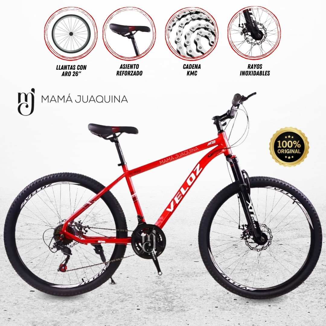 Bicicleta Deportiva Aro 26 «TIRE URBAN» Rojo Shopstar