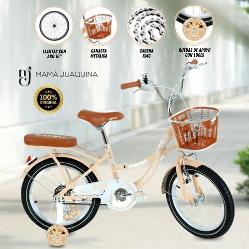 BICICLETA «LADY» ARO 16 BEIGE