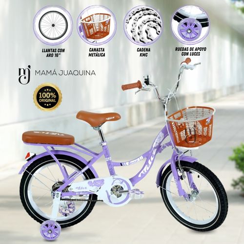 BICICLETA «LADY» ARO 16 MORADO