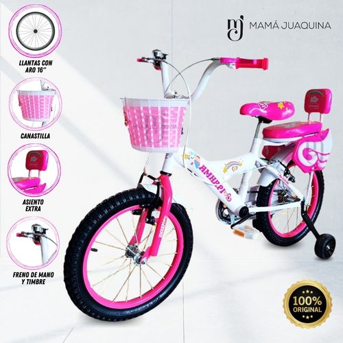 Bicicleta Para Niña Aro 16 «BONNIE» Blanco