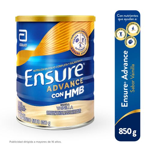 Ensure Advance Sabor Vainilla - Lata 850 G