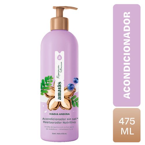 Acondicionador Amarás Magia Andina Reparación Intensiva - Frasco 475 ML