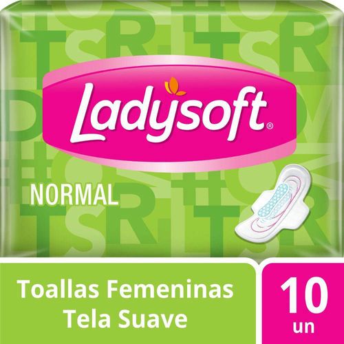 Toallas Higiénicas Normal Con Alas Ladysoft - Bolsa 10 UN