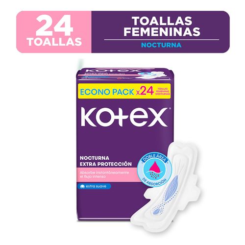 Toallas Femeninas Nocturnas Kotex