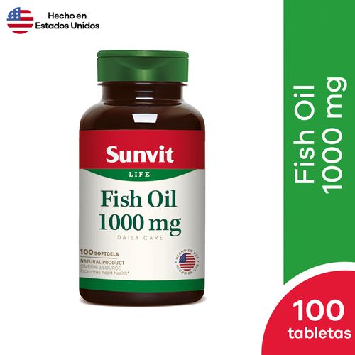 Sunvit Fish Oil 1000 mg Cápsula Blanda 100 und