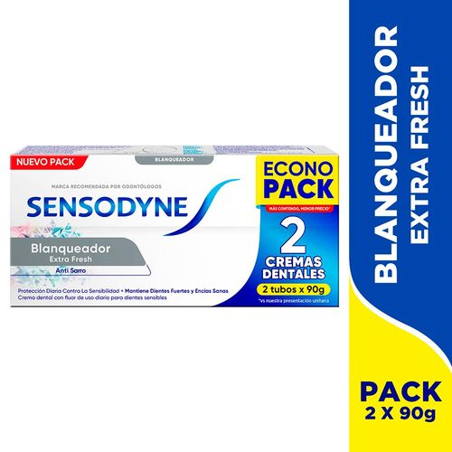 Pack 02 Crema Blanqueadora Sensodyne Extra Fresh