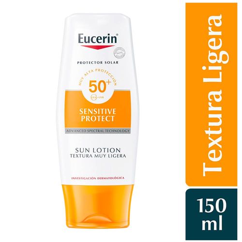 Protector Solar Corporal Eucerin Loción Extra Ligera FPS 50 - Frasco 150 ML