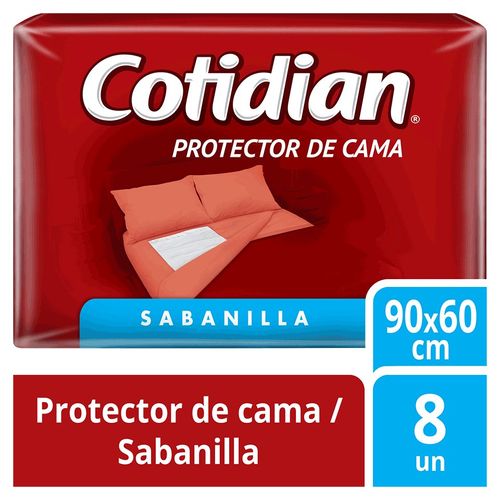 Protector de Cama Cotidian Sabanilla Talla Única - Bolsa 8 UN