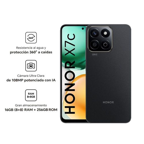 Celular Honor X7c 256GB 8GB ALT-LX3 6.7" Midnight Black