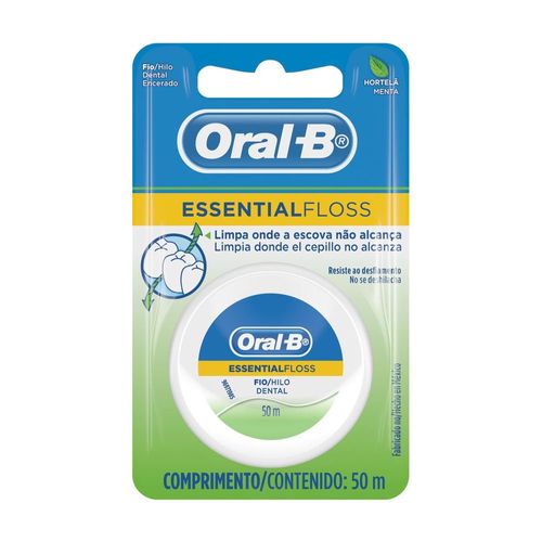 Hilo Dental Essential Floss Oral-B Sabor Menta - Dispensador 50 M